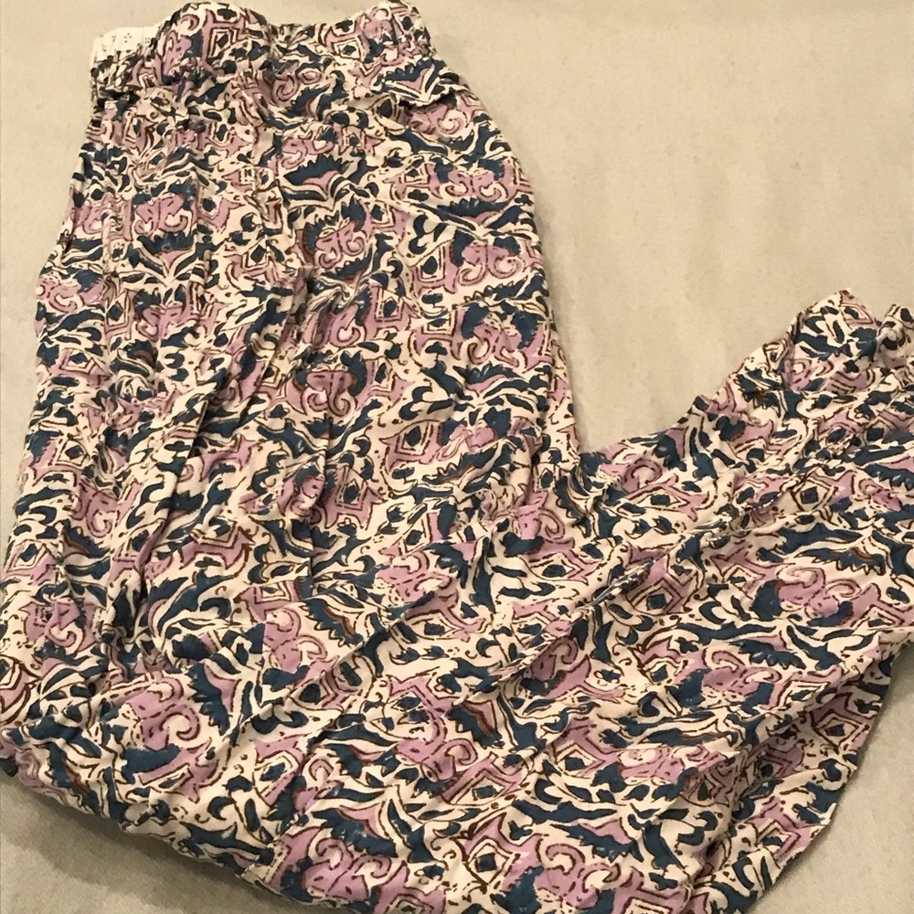 Anthropologie Silk PJ Bottoms (Size M)